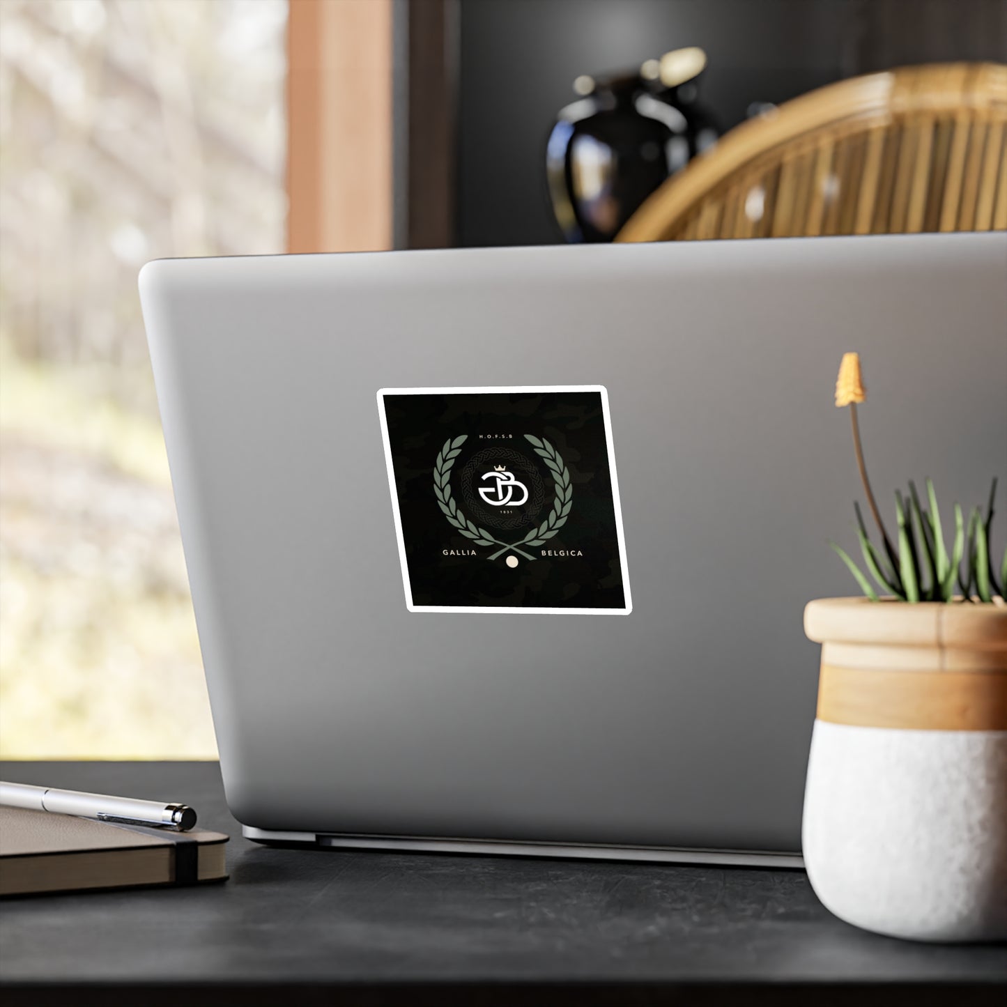 Monarch Camo Sticker