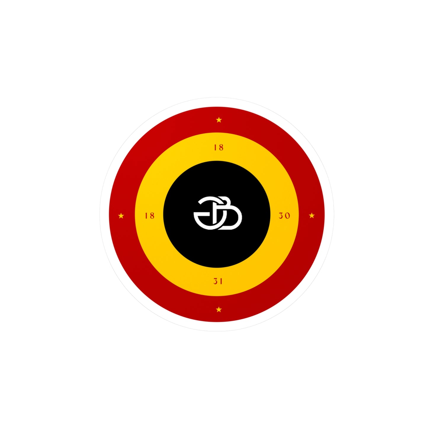 Belgian GB Logo Sticker