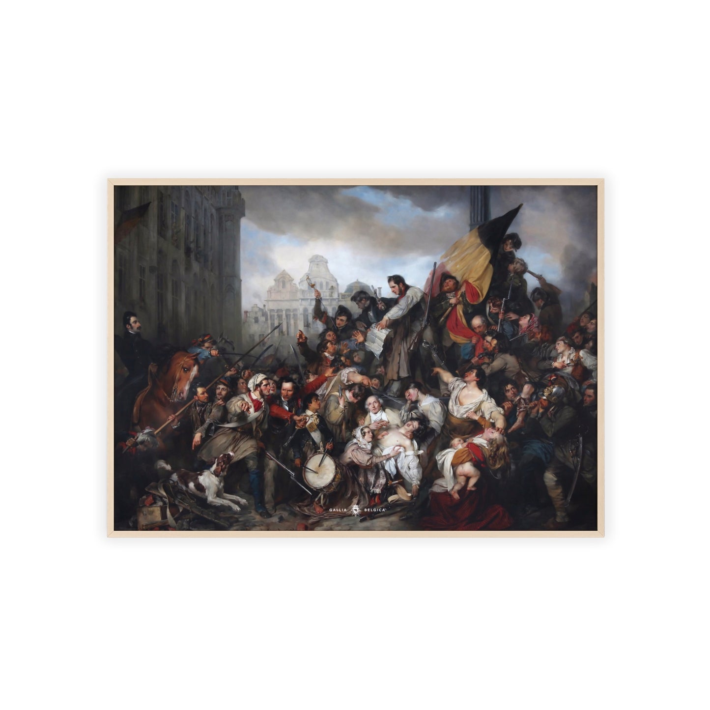 Belgian Revolution - Gallia Belgica Posters (Wooden Frame)