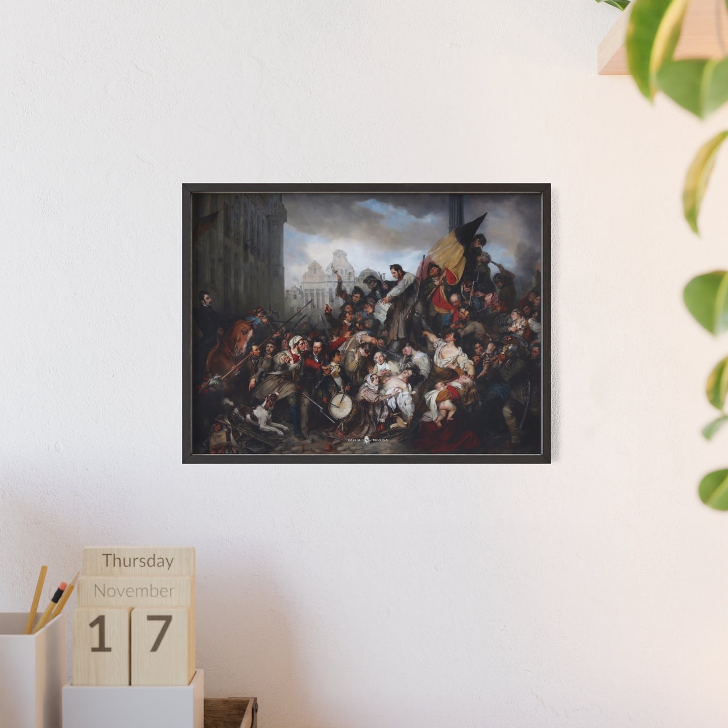 Belgian Revolution - Gallia Belgica Posters (Wooden Frame)
