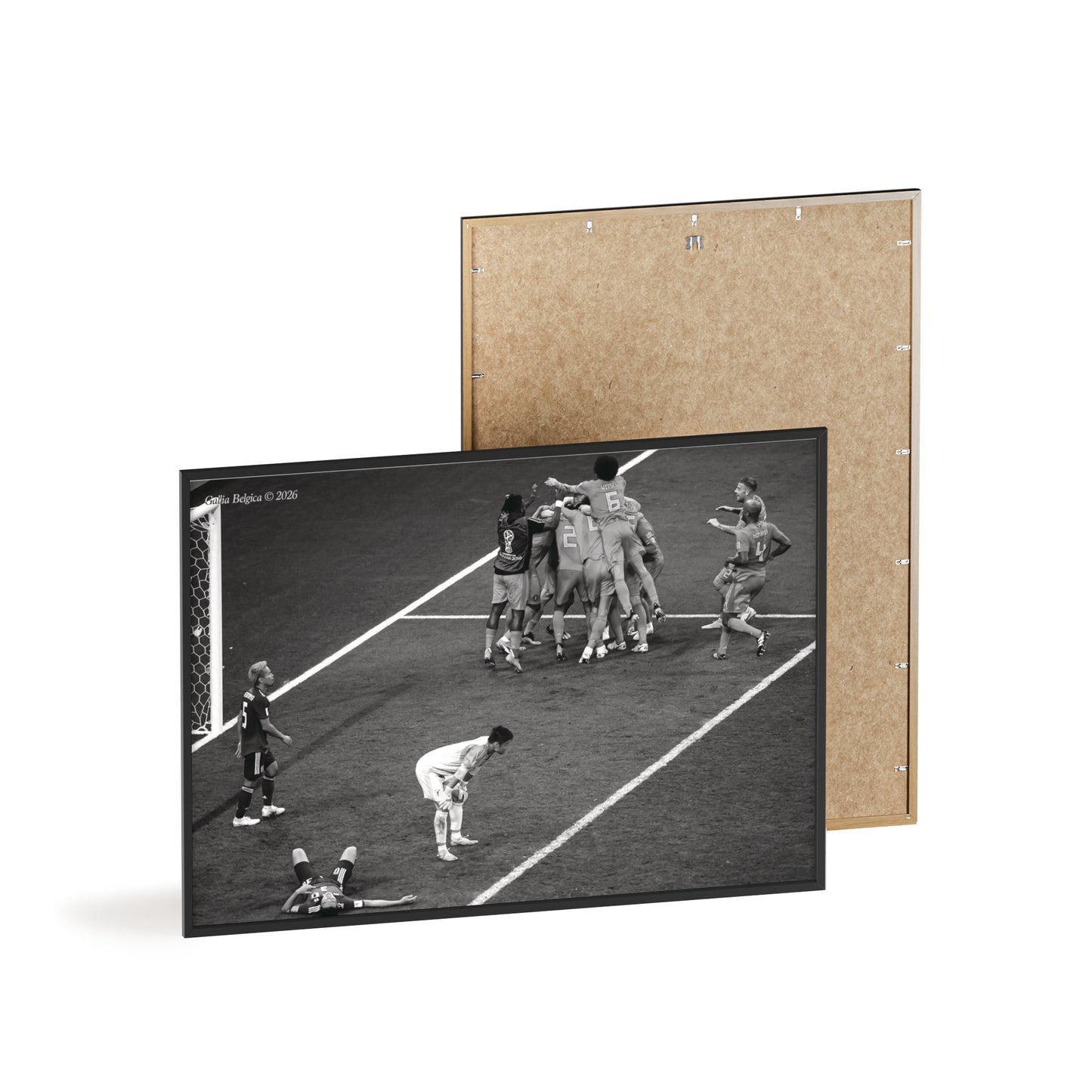 Belgium vs Japan - Gallia Belgica Posters (Wooden Frame)