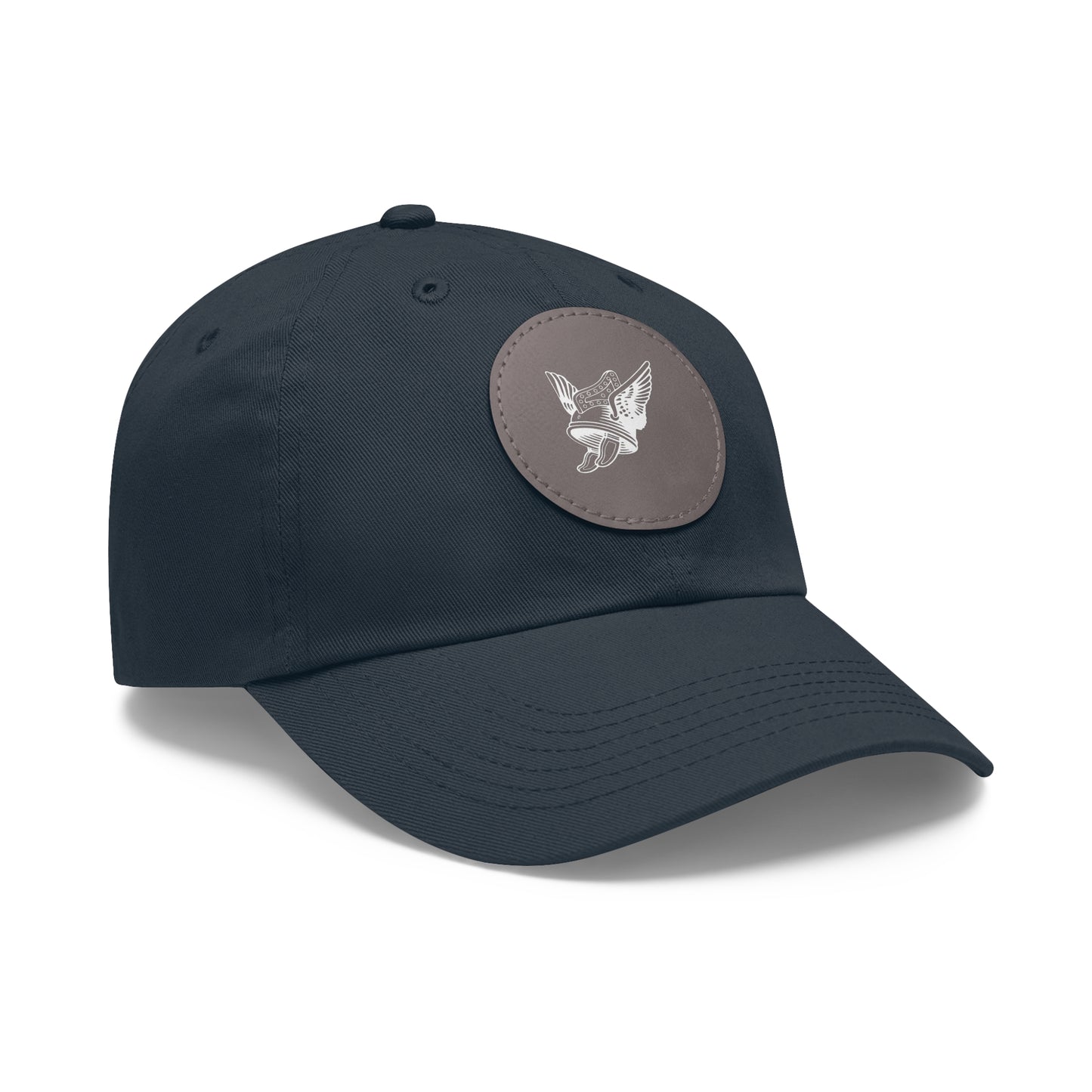 Round Leather Patch Cap - Gaulois Logo