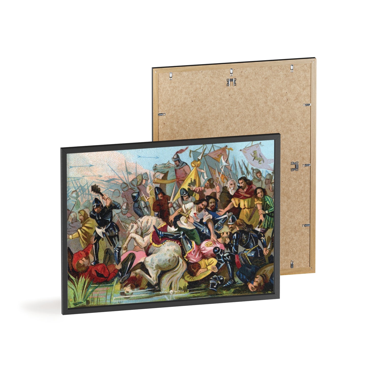 Battle of the Golden Spurs - Gallia Belgica Posters (Wooden Frame)