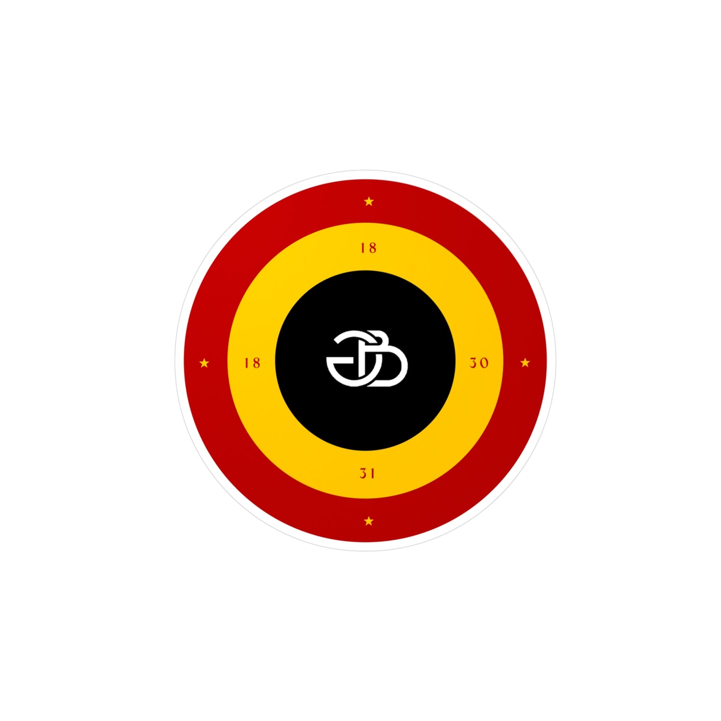Belgian GB Logo Sticker