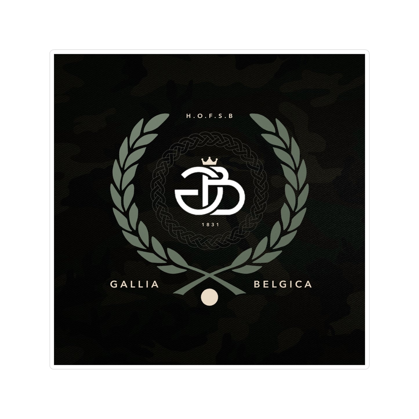 Monarch Camo Sticker