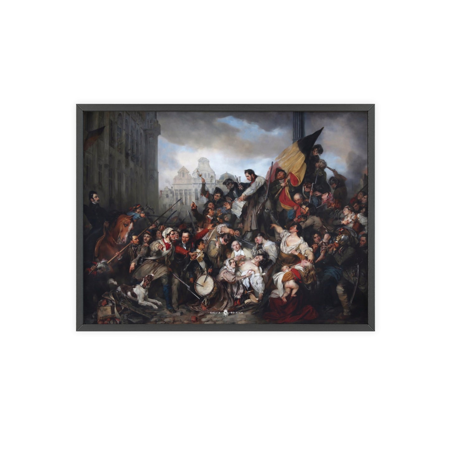 Belgian Revolution - Gallia Belgica Posters (Wooden Frame)