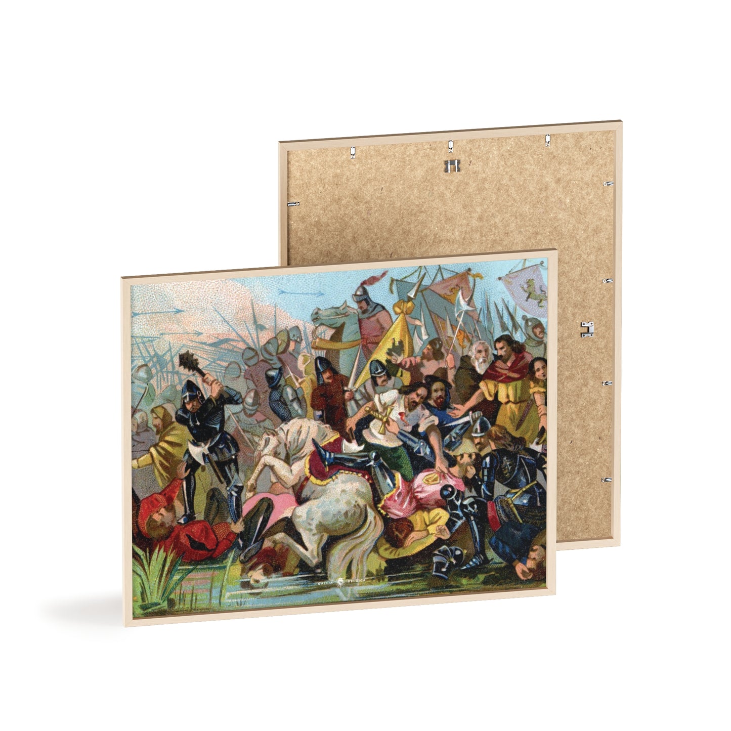 Battle of the Golden Spurs - Gallia Belgica Posters (Wooden Frame)