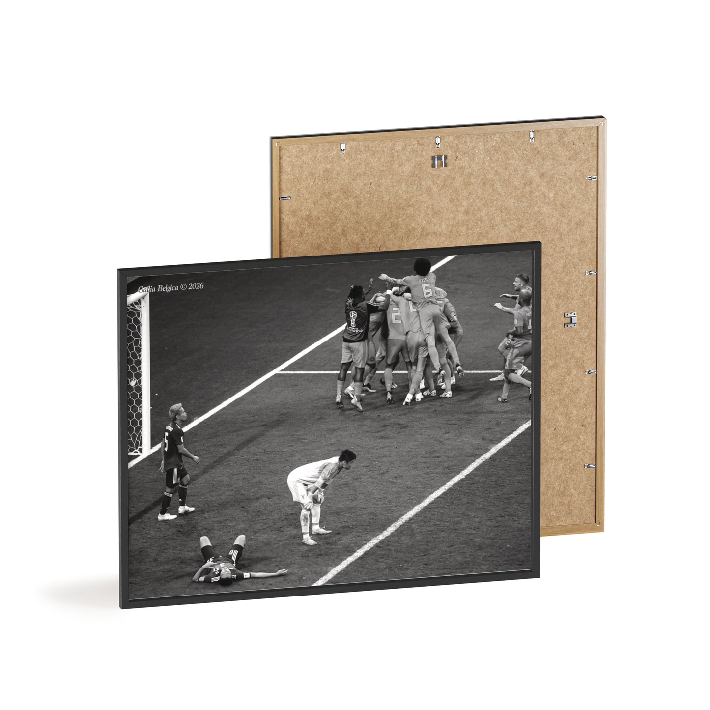 Belgium vs Japan - Gallia Belgica Posters (Wooden Frame)