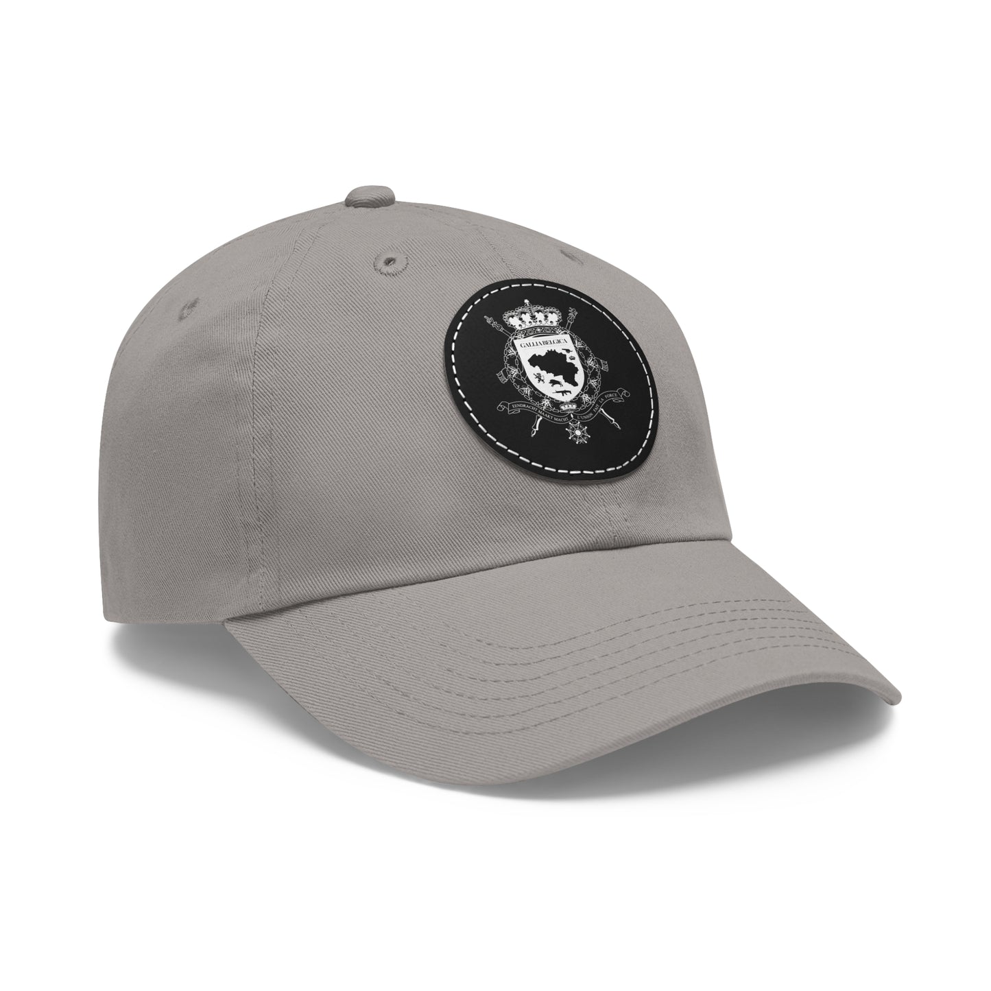 Round Leather Patch Cap - Gallia Belgica Logo