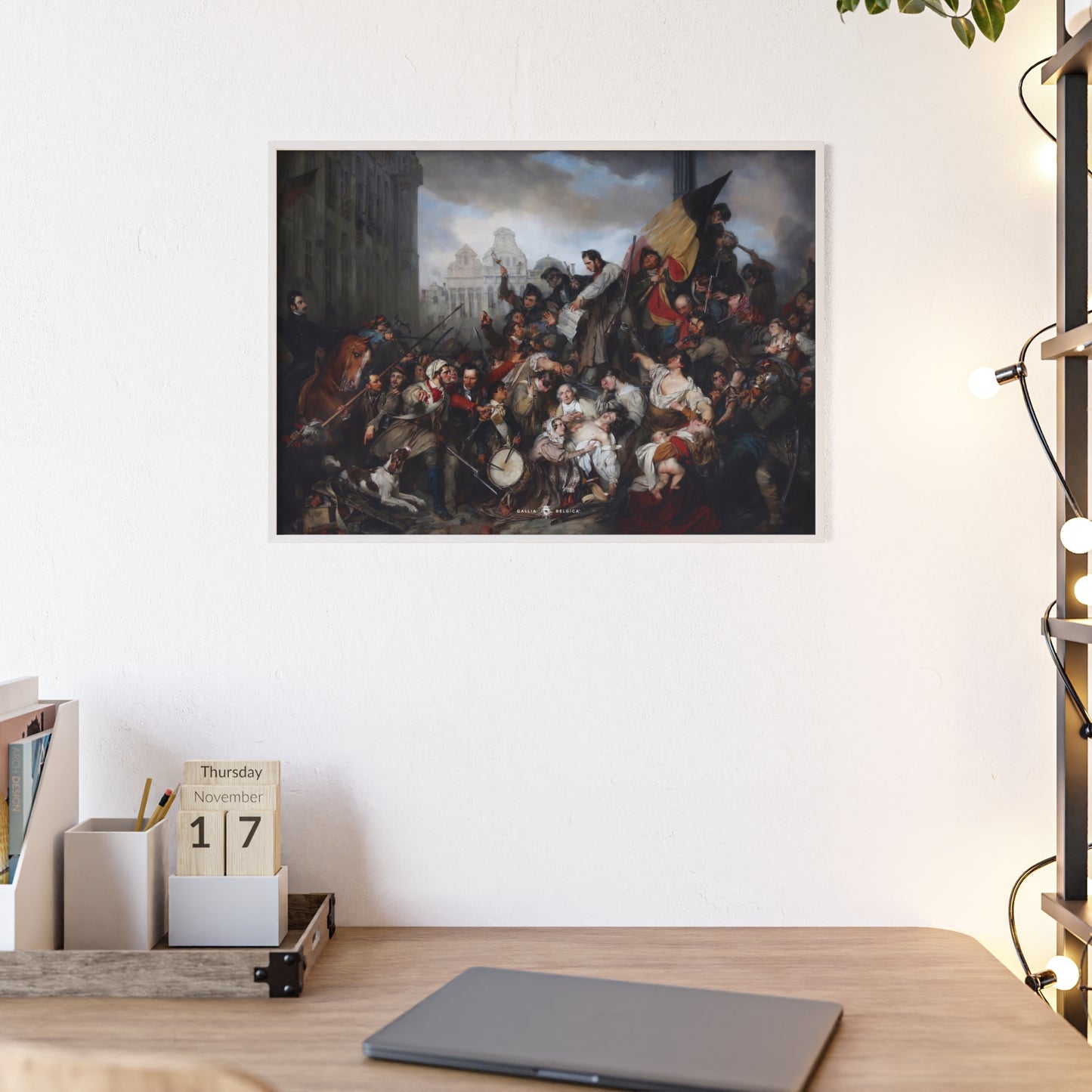 Belgian Revolution - Gallia Belgica Posters (Wooden Frame)