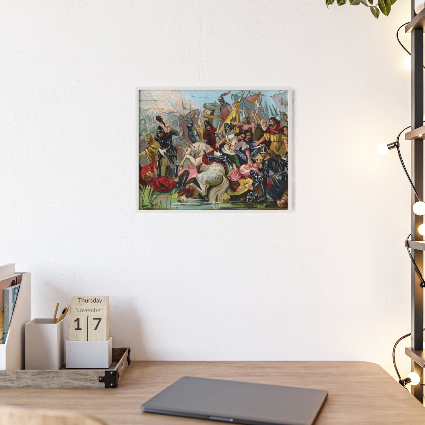 Battle of the Golden Spurs - Gallia Belgica Posters (Wooden Frame)