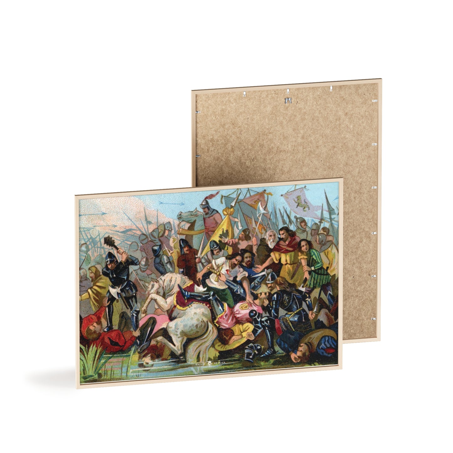 Battle of the Golden Spurs - Gallia Belgica Posters (Wooden Frame)