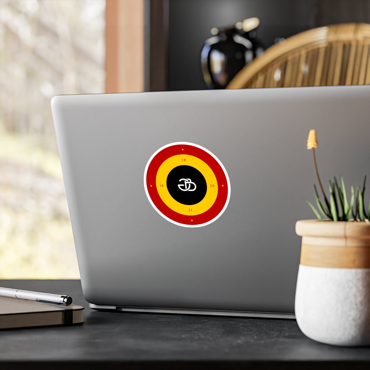 Belgian GB Logo Sticker