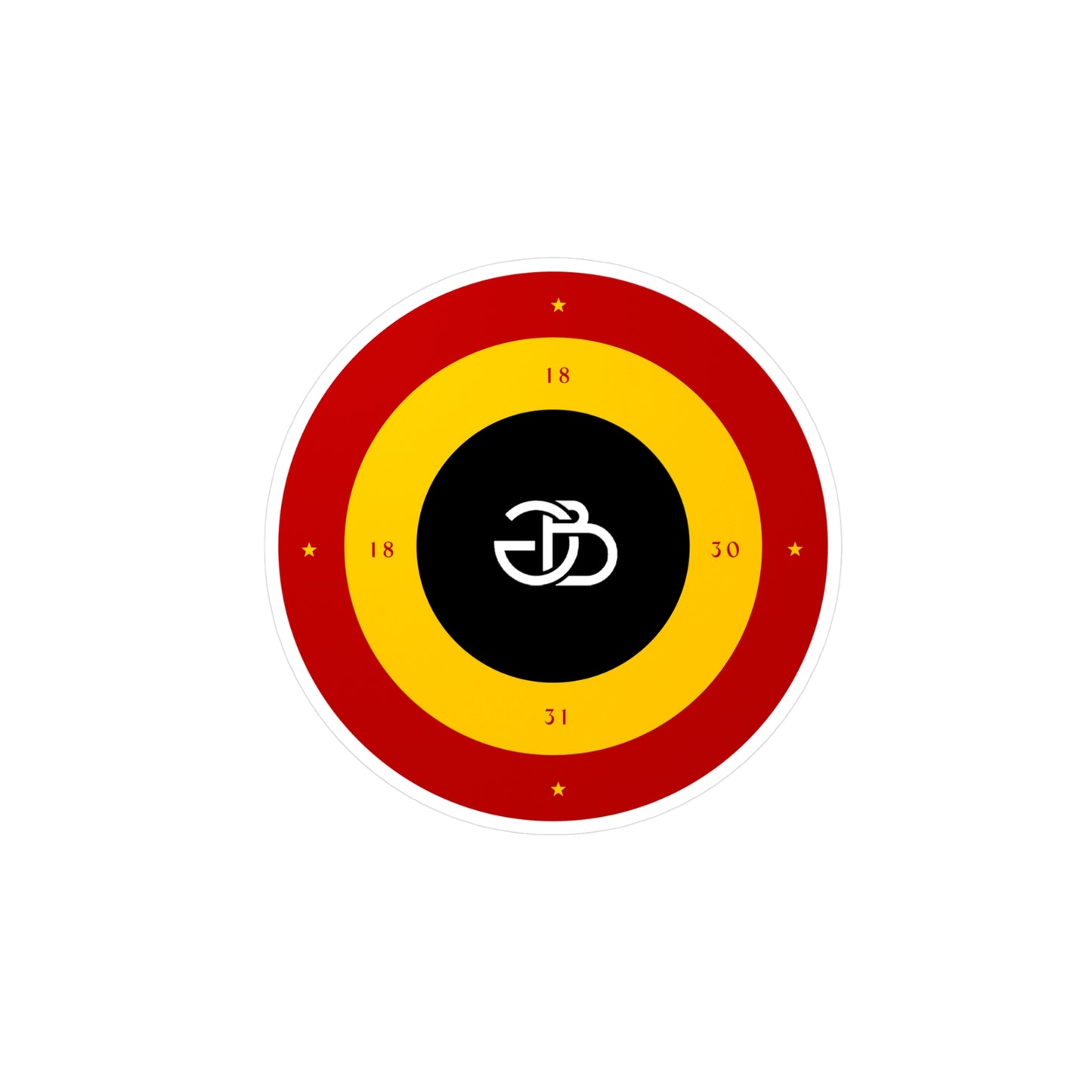 Belgian GB Logo Sticker