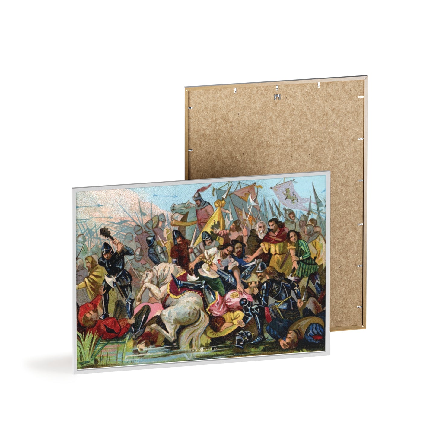 Battle of the Golden Spurs - Gallia Belgica Posters (Wooden Frame)