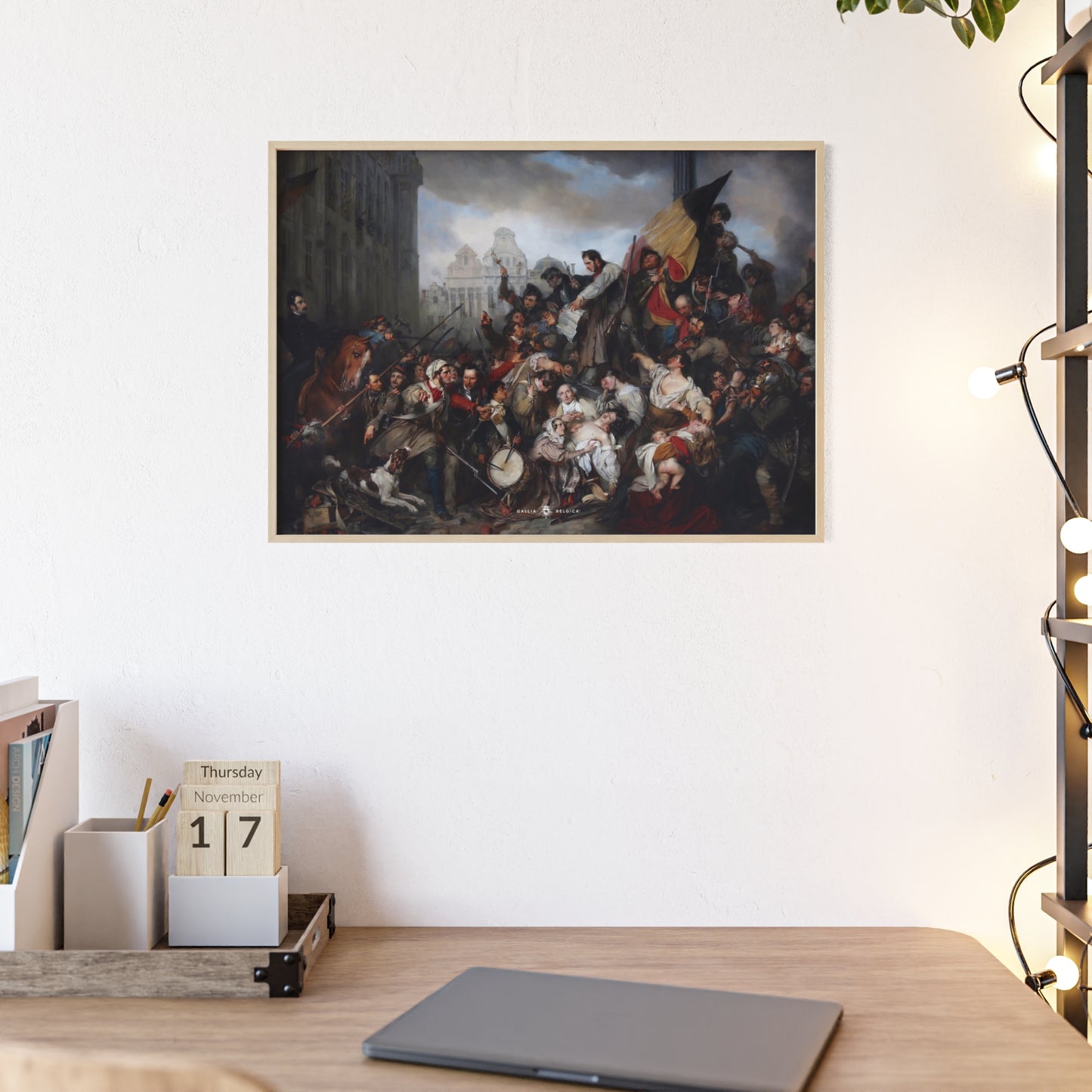Belgian Revolution - Gallia Belgica Posters (Wooden Frame)