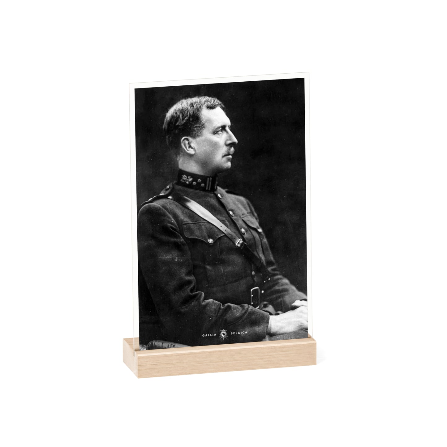 Acrylic Plate "Albert 1" with Wooden Stand