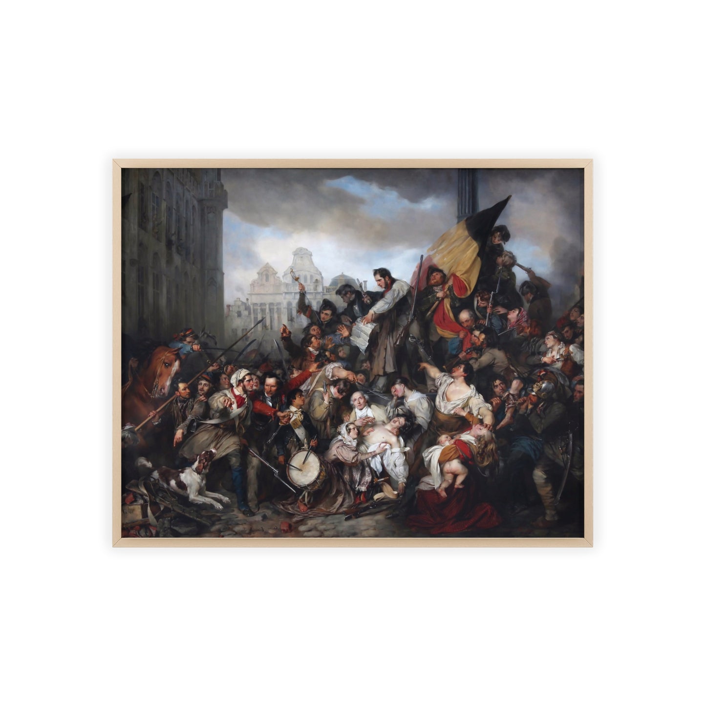 Belgian Revolution - Gallia Belgica Posters (Wooden Frame)