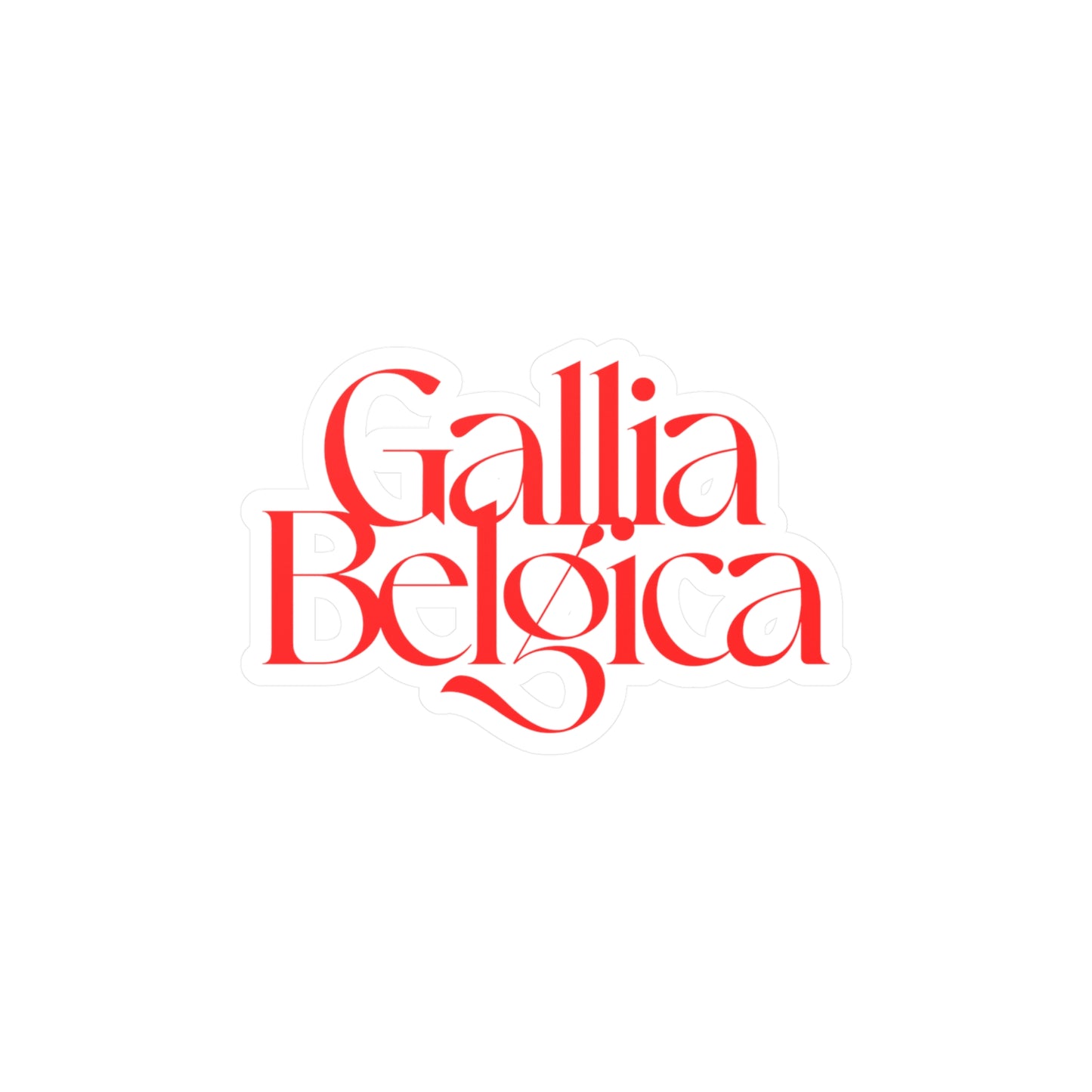 Gallia Belgica Vinyl Sticker