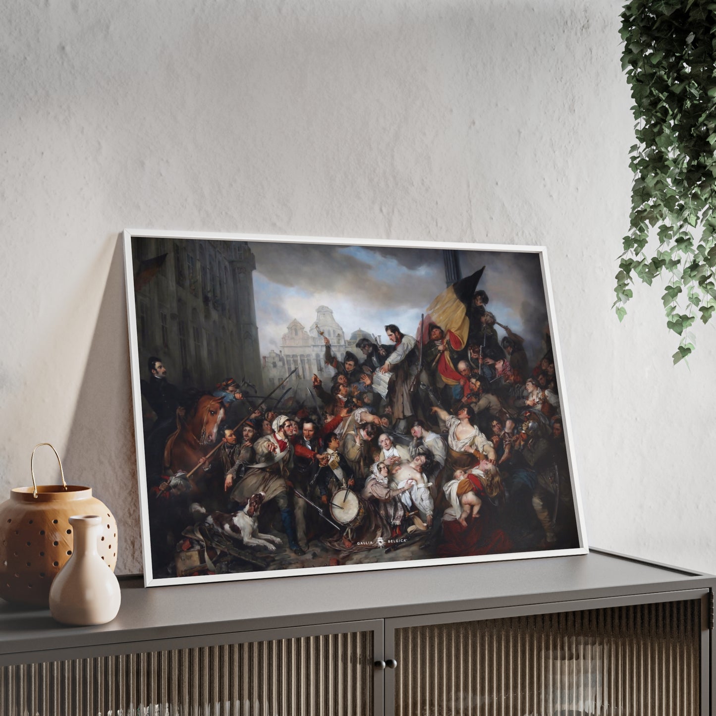 Belgian Revolution - Gallia Belgica Posters (Wooden Frame)
