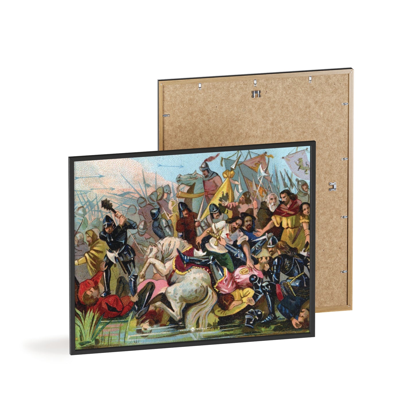 Battle of the Golden Spurs - Gallia Belgica Posters (Wooden Frame)