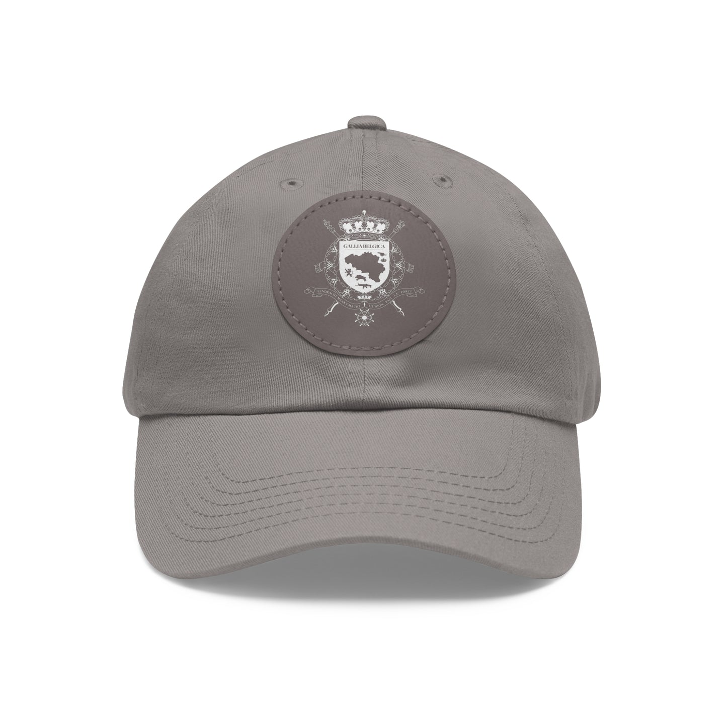 Round Leather Patch Cap - Gallia Belgica Logo