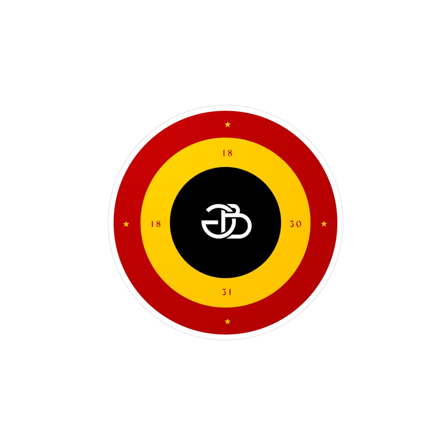 Belgian GB Logo Sticker