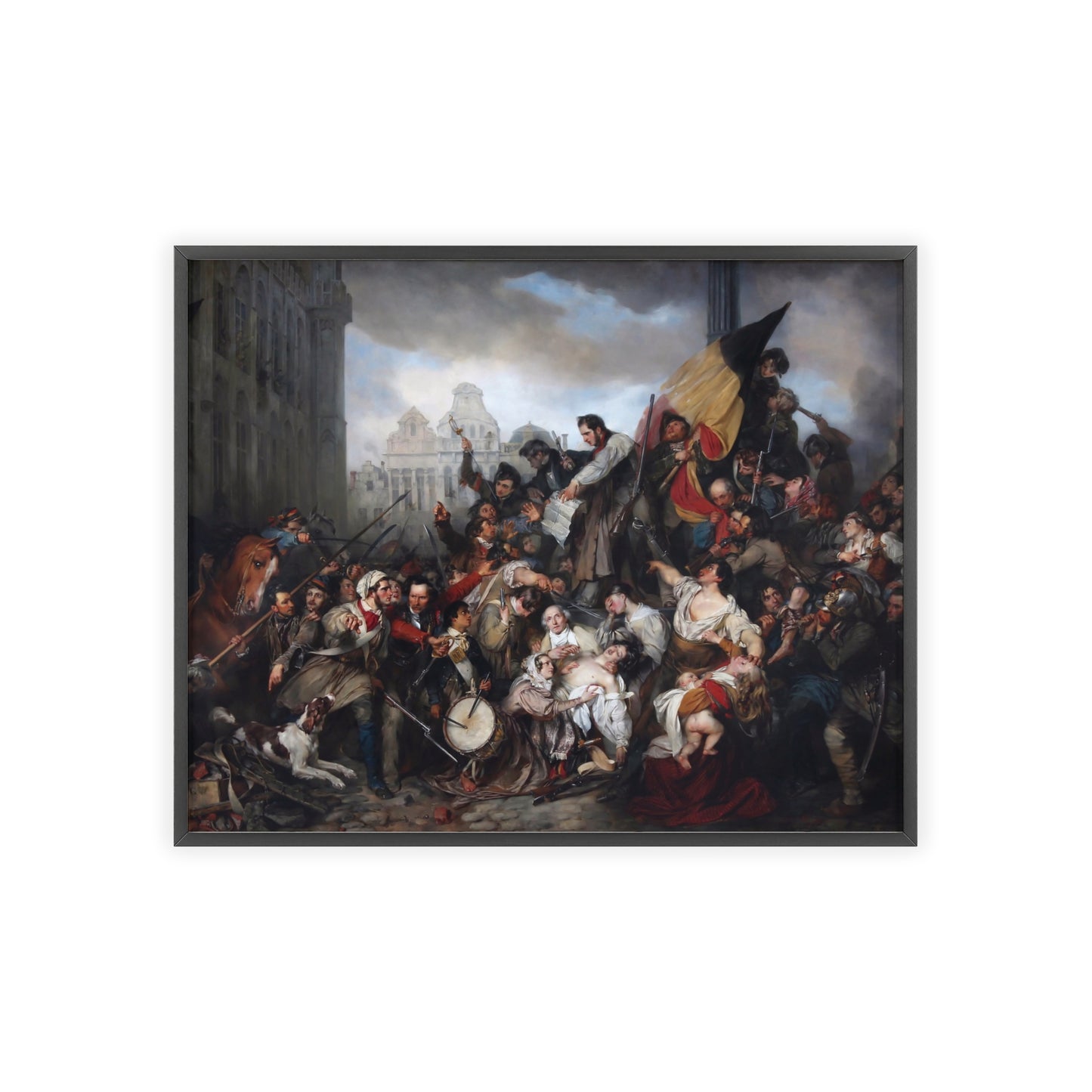 Belgian Revolution - Gallia Belgica Posters (Wooden Frame)