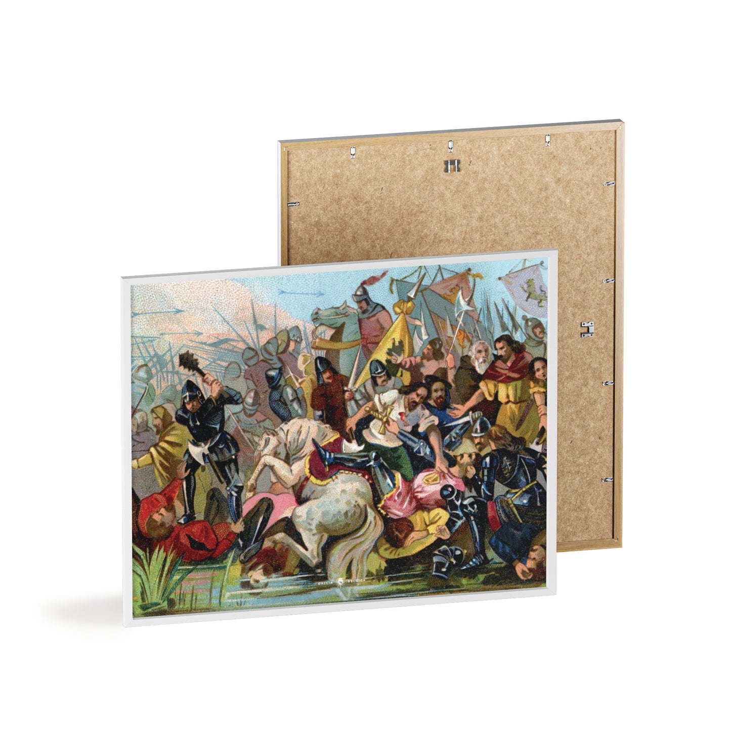 Battle of the Golden Spurs - Gallia Belgica Posters (Wooden Frame)