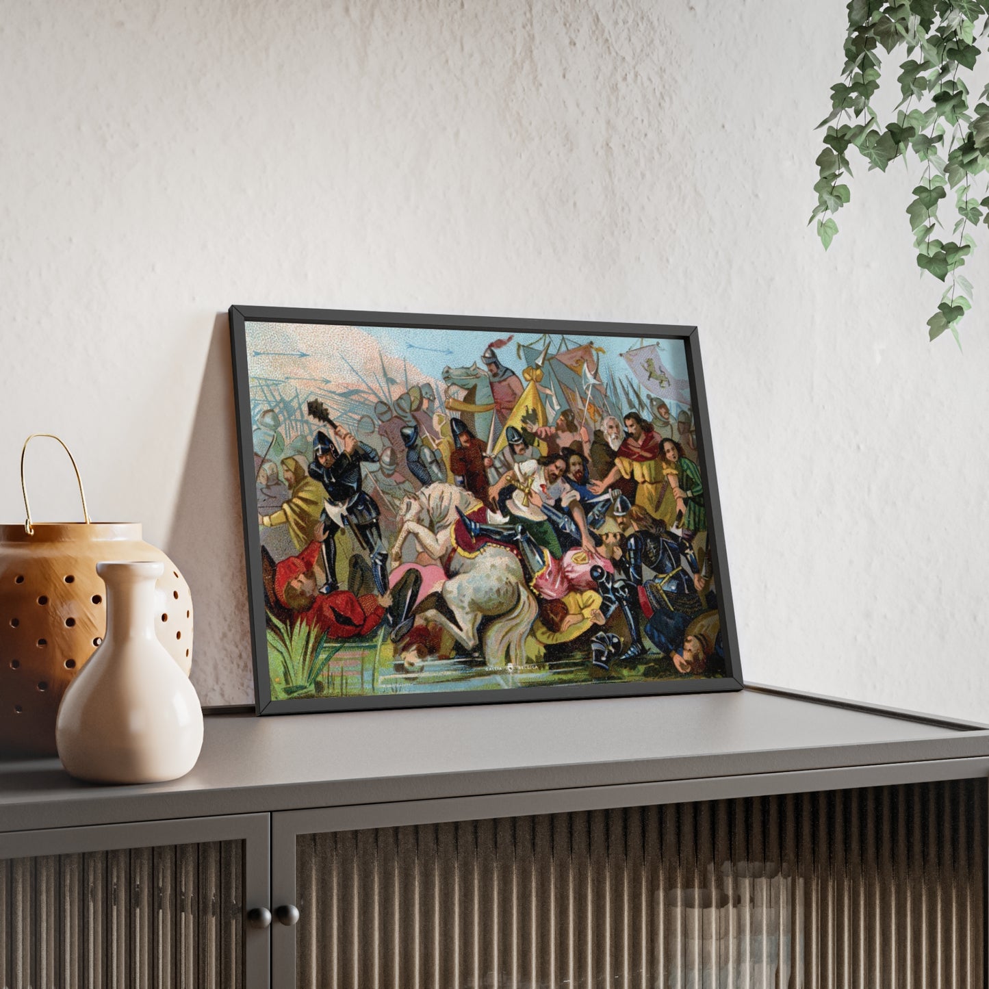 Battle of the Golden Spurs - Gallia Belgica Posters (Wooden Frame)