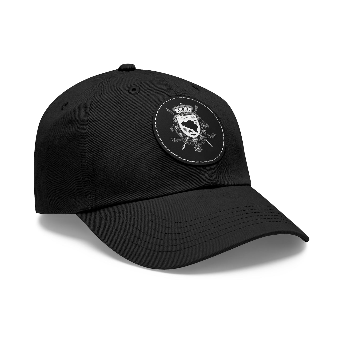 Round Leather Patch Cap - Gallia Belgica Logo