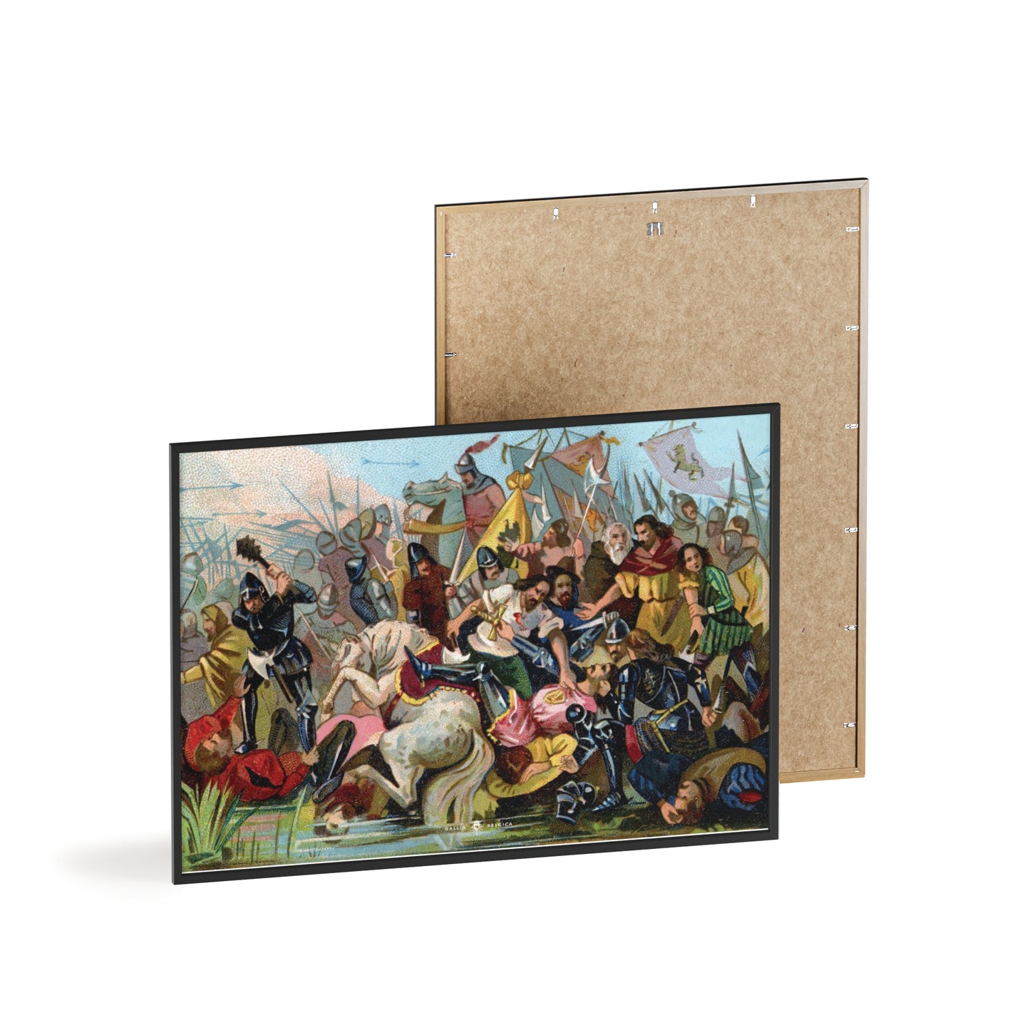 Battle of the Golden Spurs - Gallia Belgica Posters (Wooden Frame)