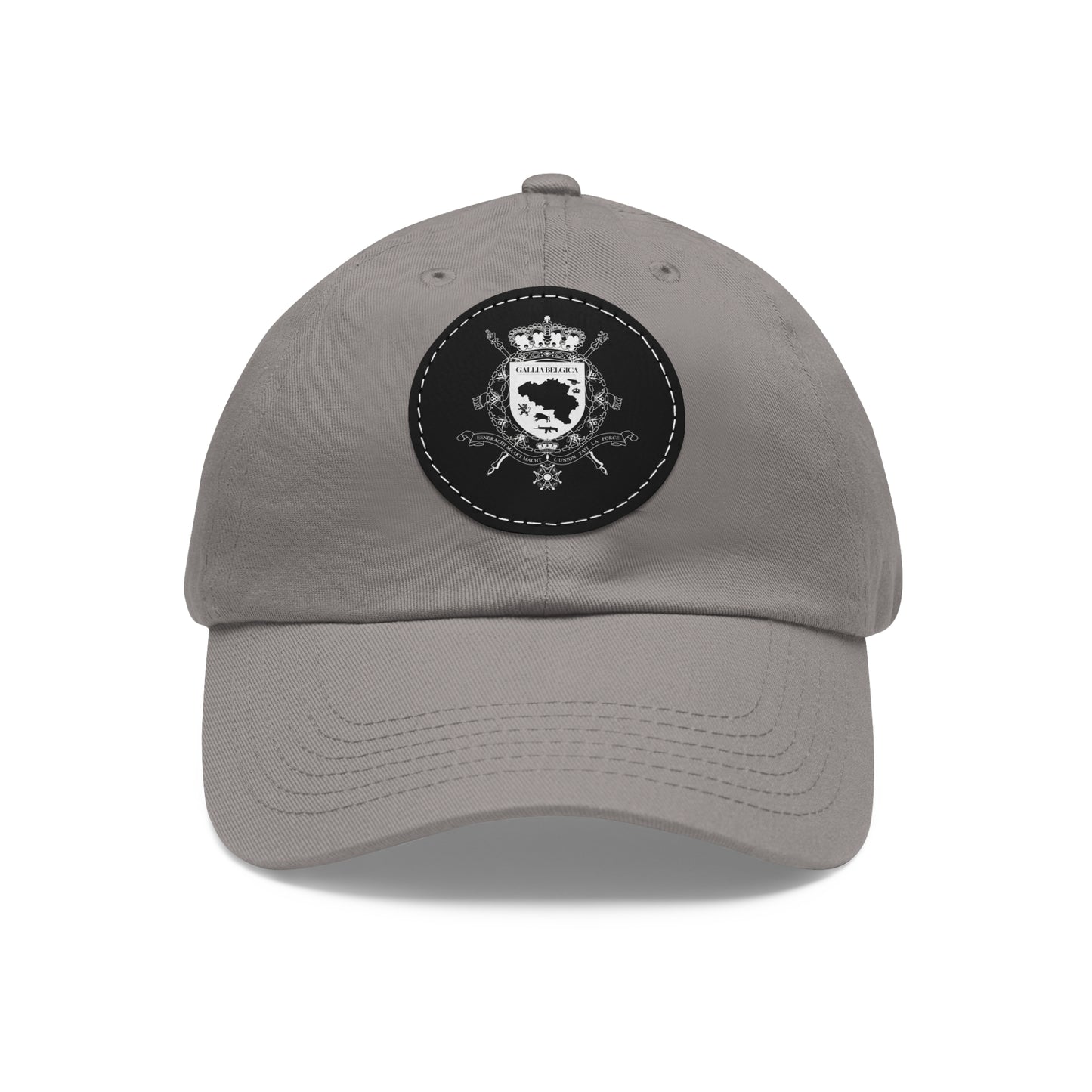 Round Leather Patch Cap - Gallia Belgica Logo