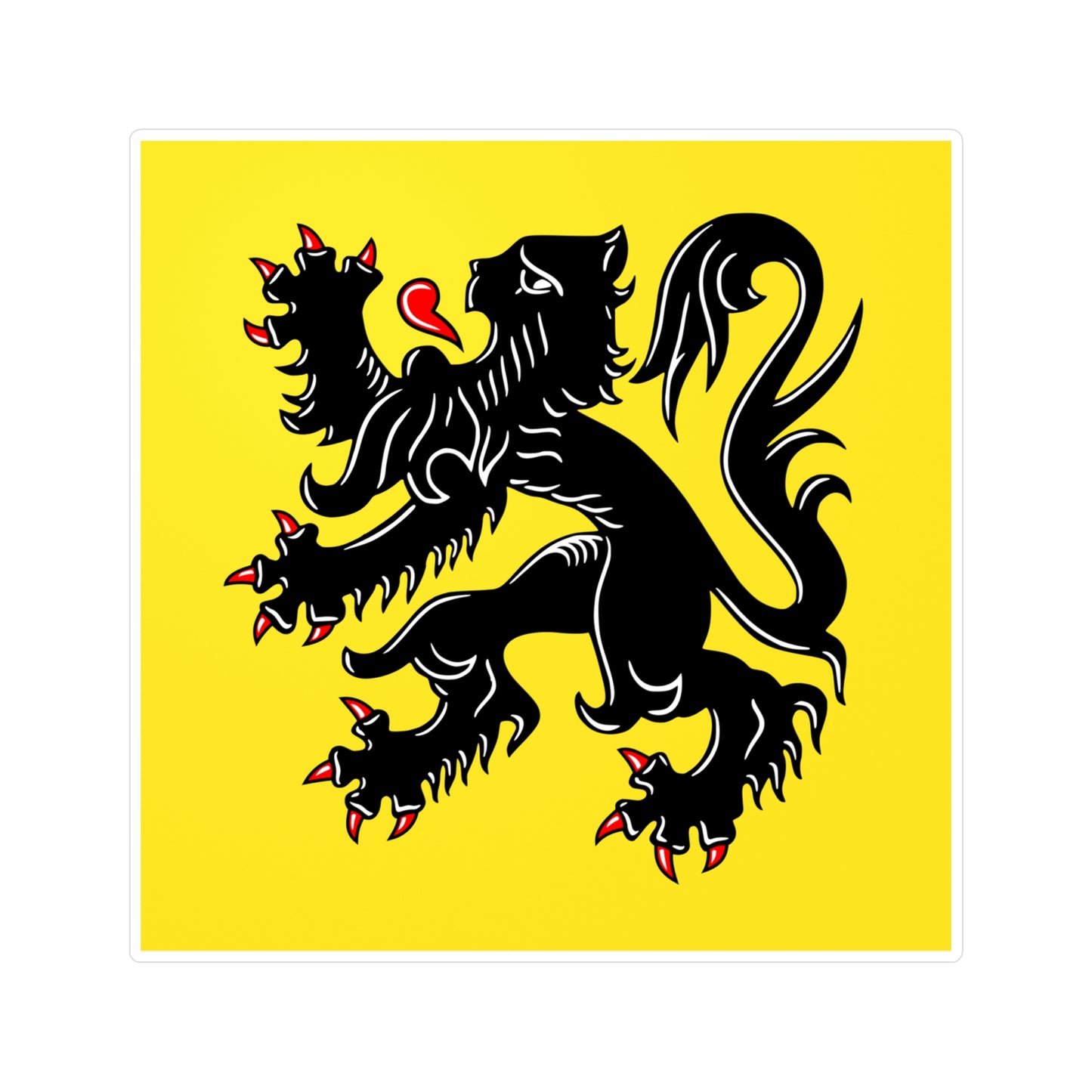 Flemish Flag Sticker