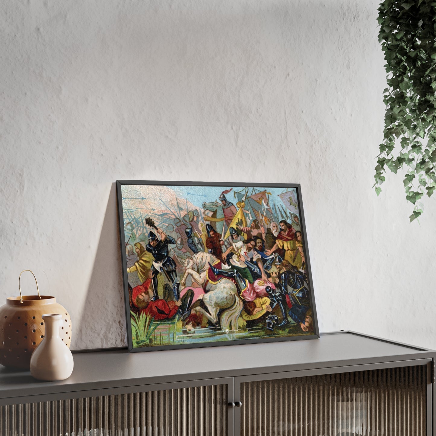 Battle of the Golden Spurs - Gallia Belgica Posters (Wooden Frame)