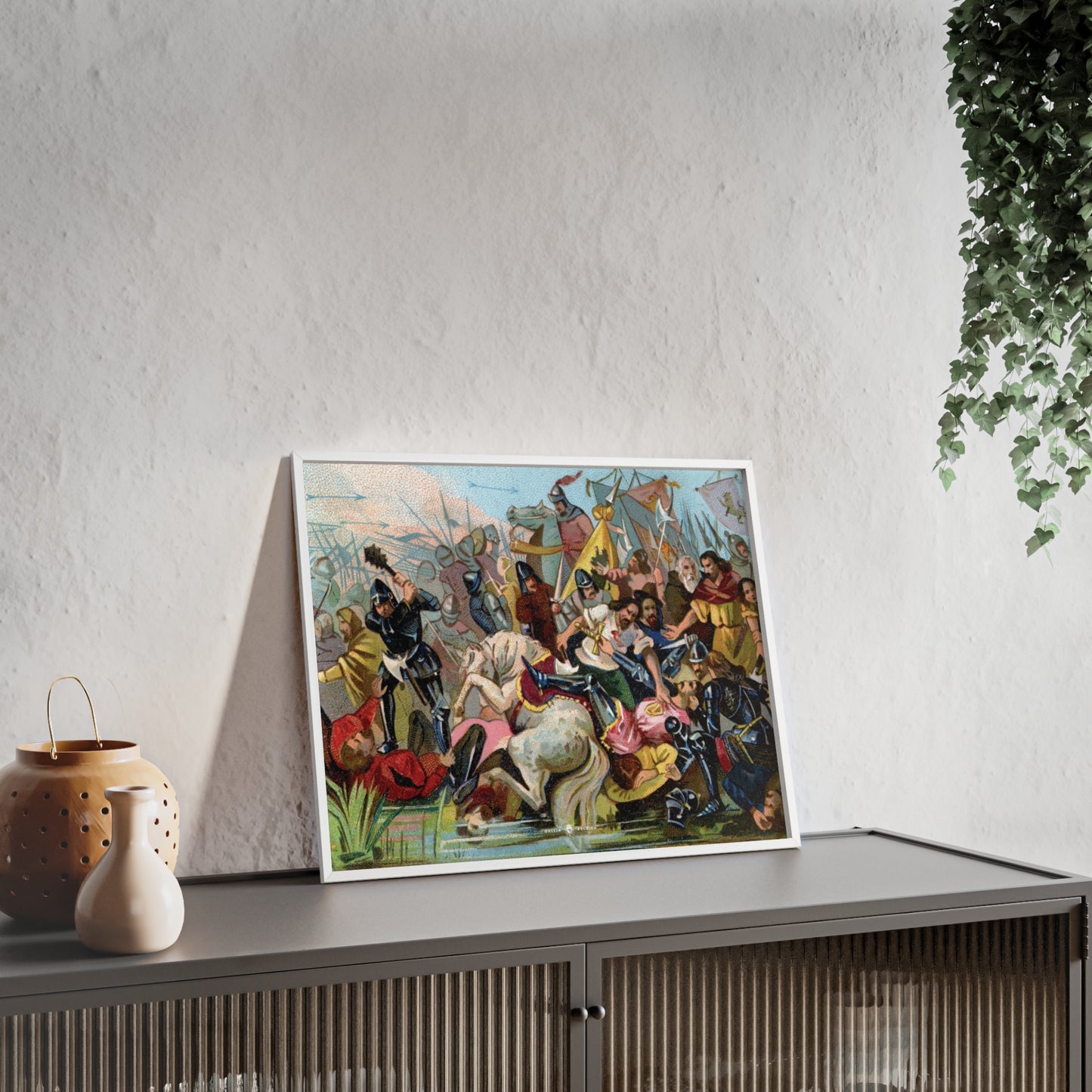 Battle of the Golden Spurs - Gallia Belgica Posters (Wooden Frame)