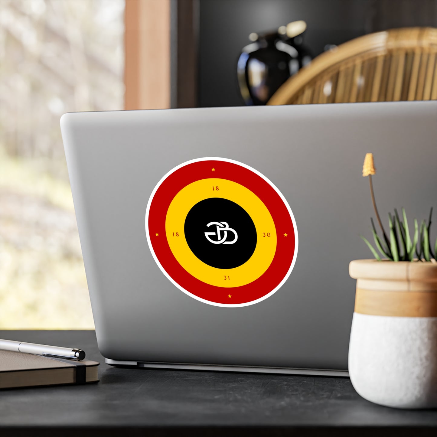 Belgian GB Logo Sticker