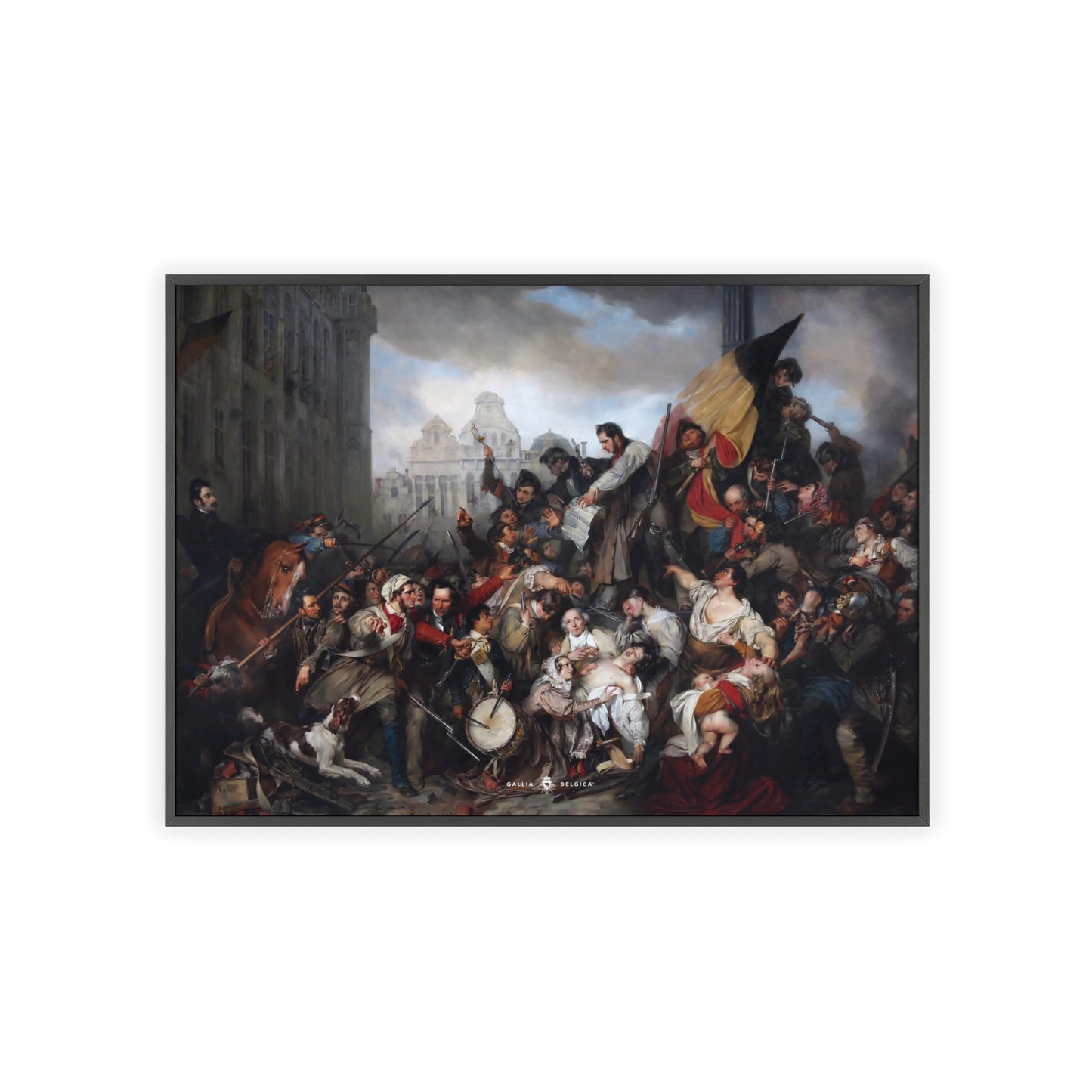 Belgian Revolution - Gallia Belgica Posters (Wooden Frame)
